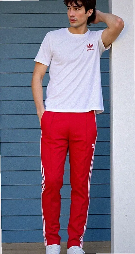 ADIDAS ORIGINALS Slimfit Adicolor Classics Beckenbauer rot Gr.2XL