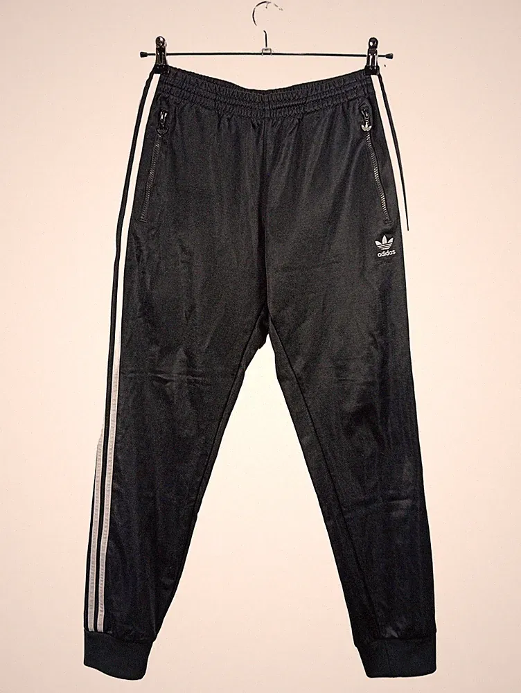 Adidas Originals Trainingshose Herren M Schwarz 3 Streifen Jogginghose