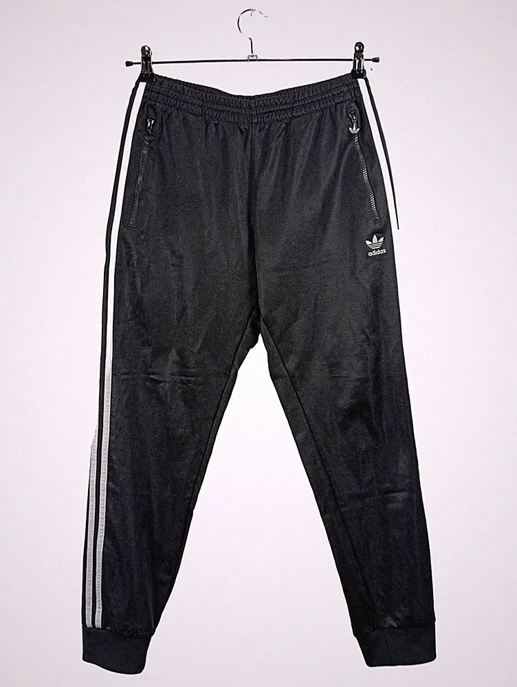 Adidas Originals Trainingshose Herren M Schwarz 3 Streifen Jogginghose