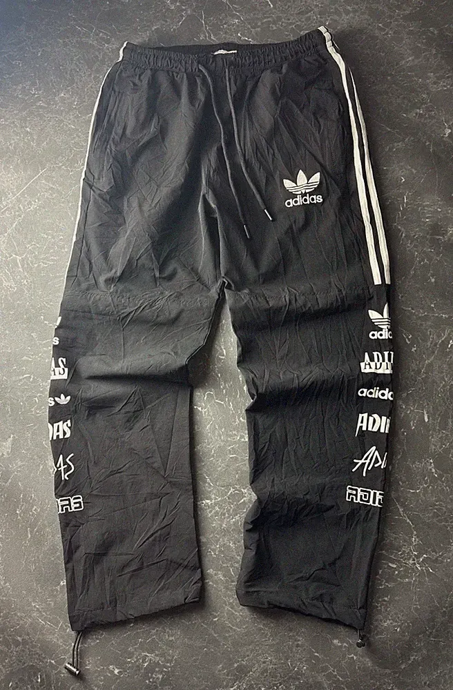 Adidas Originals Trainingshose Jogginghose Windbreaker Schwarz Logo Mix 34/95