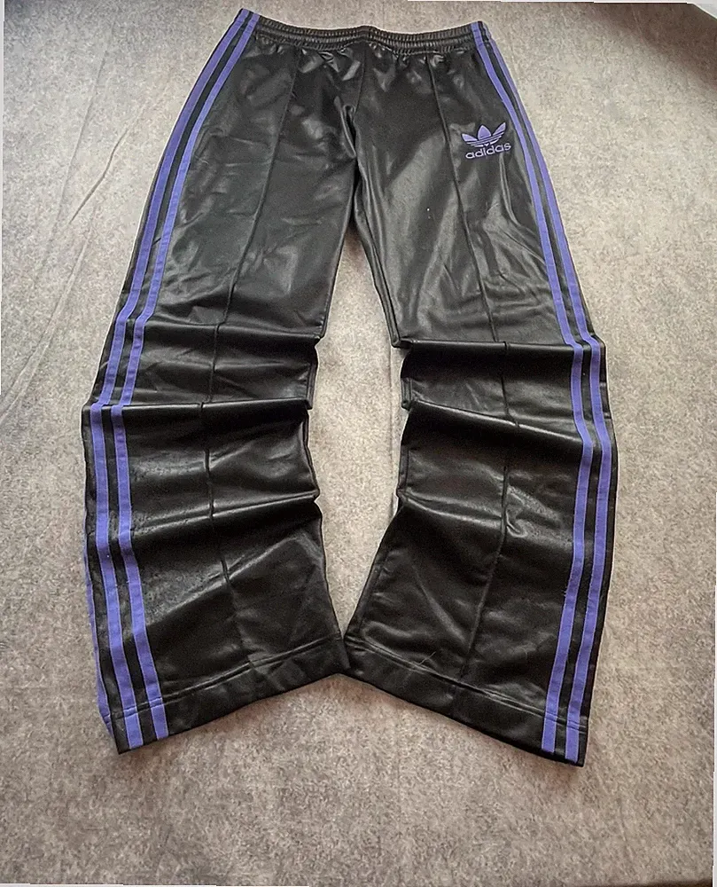 adidas Originals Trainingshose Schwarz Lila Three stripes S