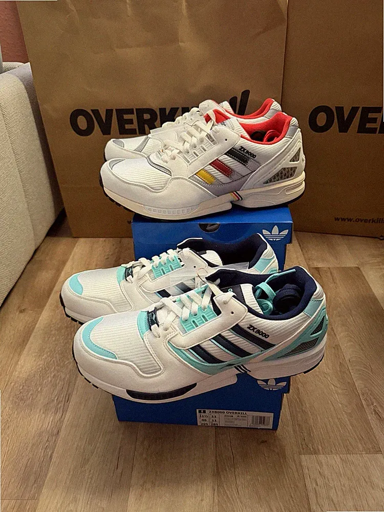 Adidas Overkill Zx8000 Away Und Zx9000 Home Pack Us11.5 Eu 46