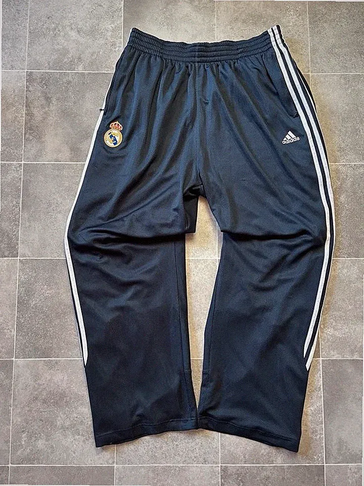 Adidas Real Madrid Trainingshose 2003 Trackpants Vintage Herren Blau Größe XL