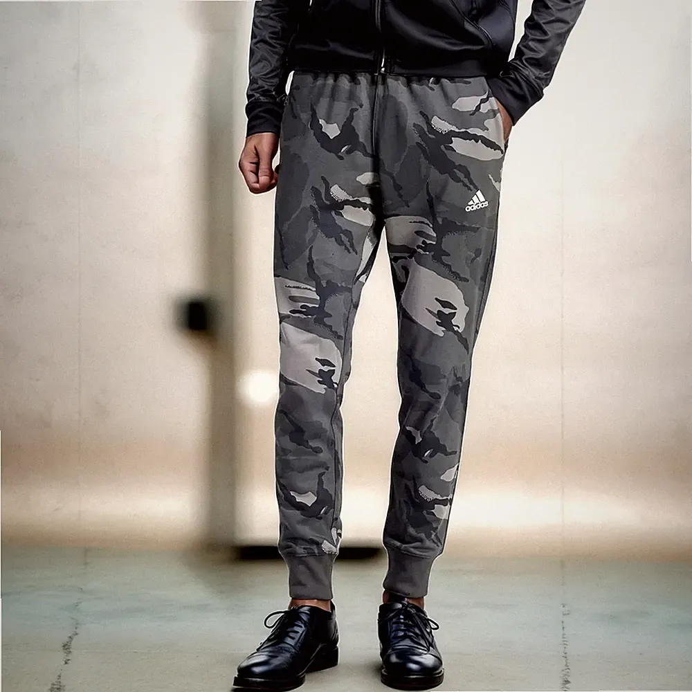 Adidas Seasonal Essentials Camouflage Pants Dark Grey