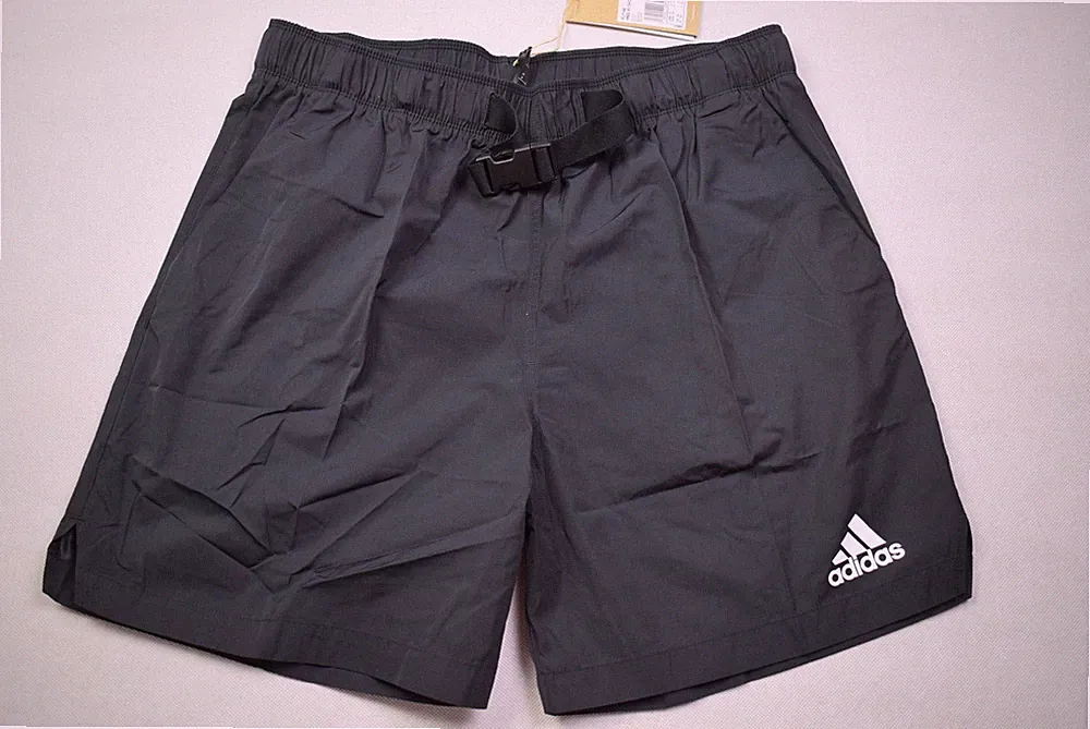 Adidas Short Sprinter Shell Pant Sport Jogging Glanz Shiny Gürtel 54 US 38" NEU