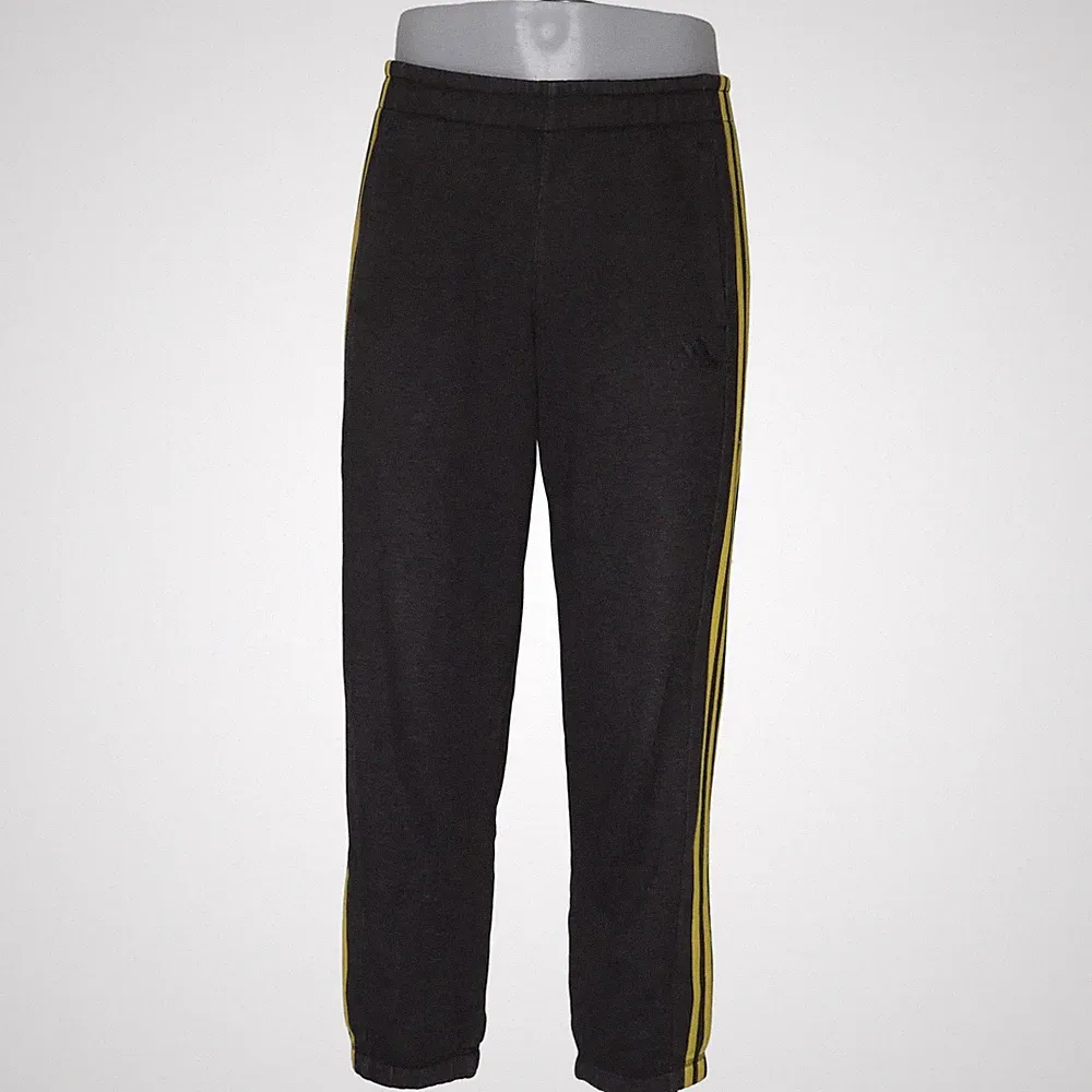 Adidas Sport Essentials, Jogginghose, Größe: S, Grau/Gelb, Streifen, Herren #ROa