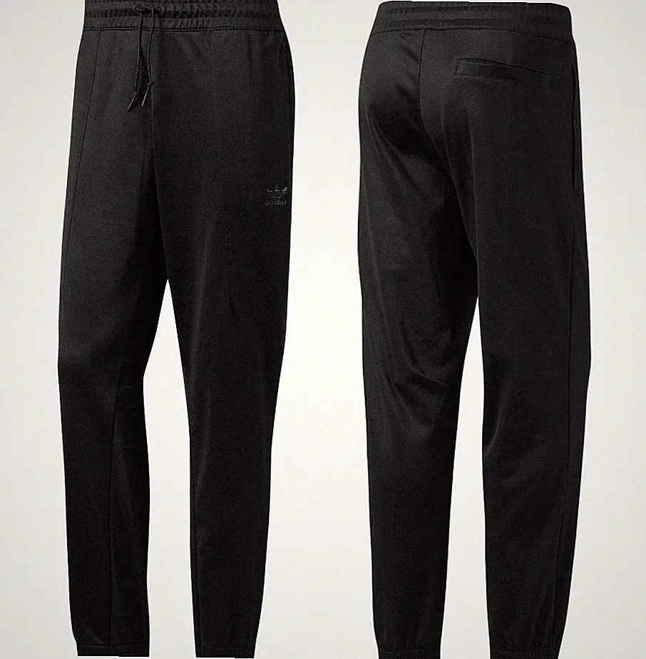 Adidas Street Herren Trainingshose Jogginghose Trefoil Firebird Hose schwarz S