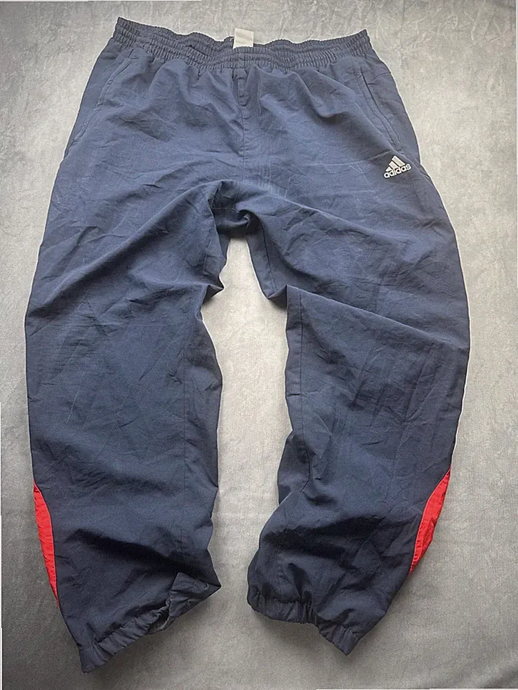 Adidas Track Pants / Jogginghose / Trainingshose Y2K Gr. XXL blau open Leg