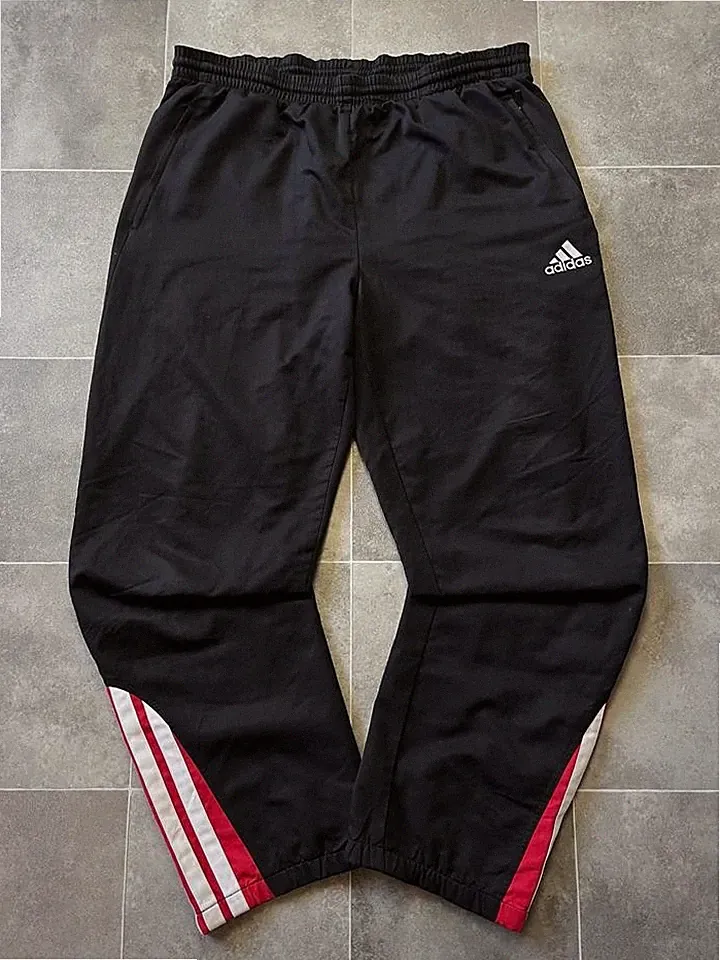 Adidas Trackpants 2001 vintage Retro Herren Jogginghose dunkelblau/rot Größe XXL