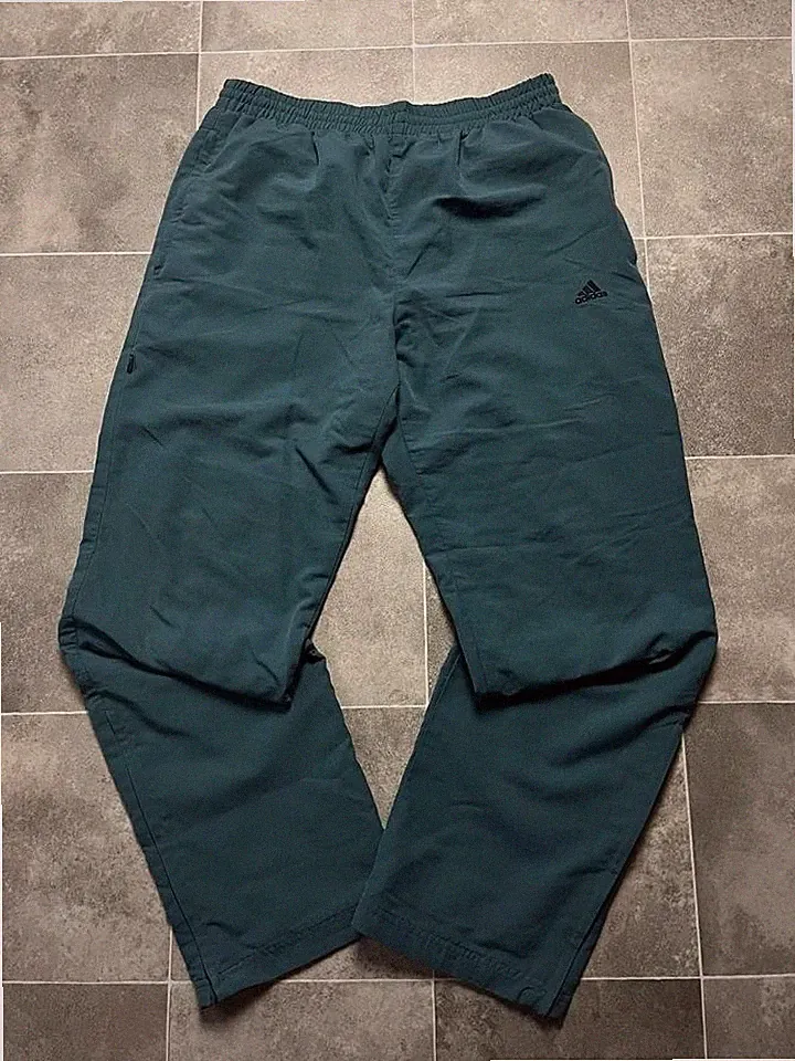 Adidas Trackpants 2005 vintage retro Herren Jogginghose y2k grau/blau Größe M.