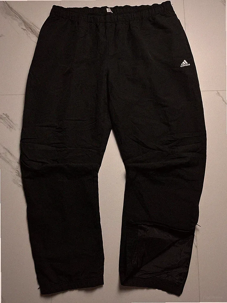 Adidas Trackpants Open Leg Schwarz Original Trainingshose Herren XL