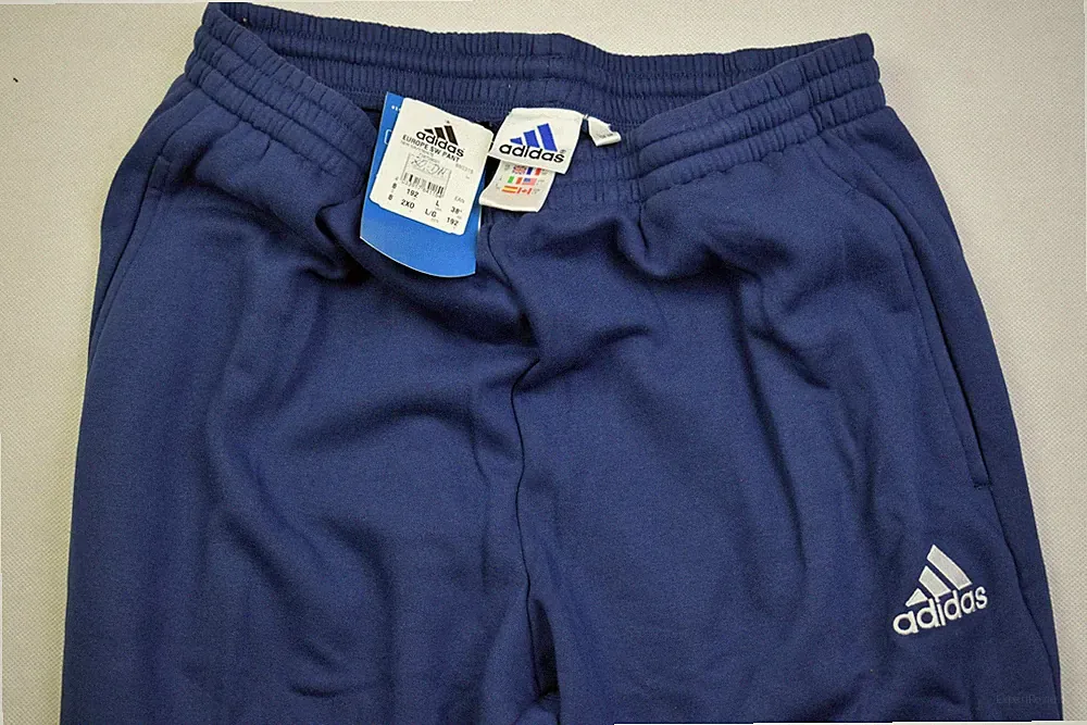 Adidas Trainings Hose Vintage Europe Sport Pant Fussball Winter Blau 8 L NEU NEW