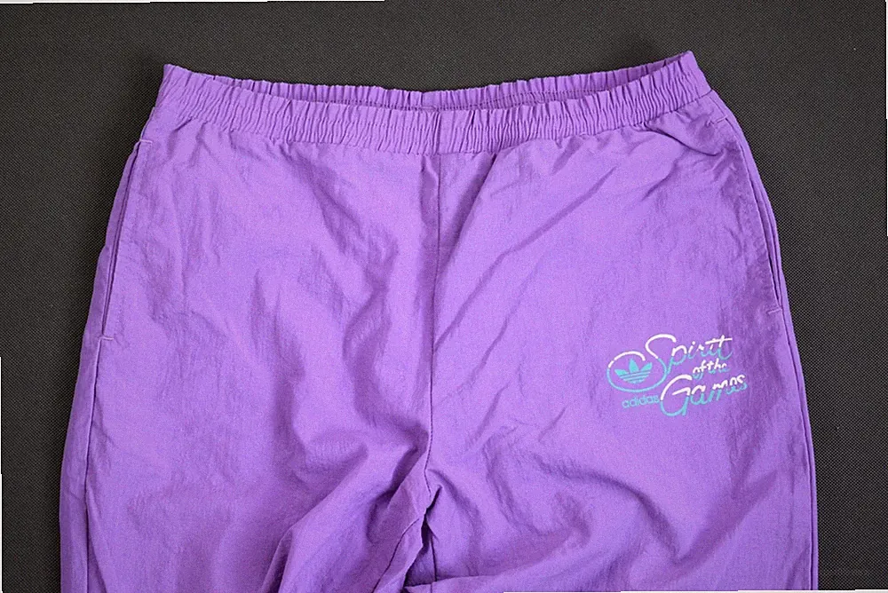 Adidas Trainings Hose Vintage Jogging Sweat Track Pant Nylon Spirit of Games XS