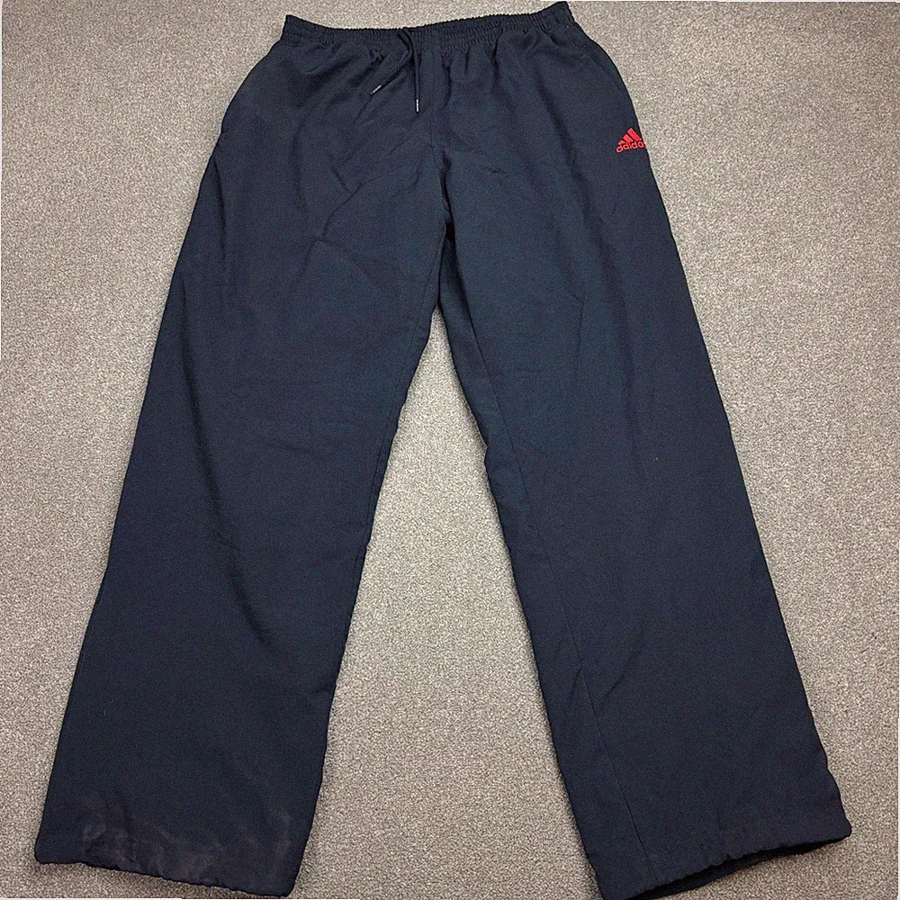Adidas Trainingshose Erwachsene Large blau Y2K Baggy Hip Hop Sport Jogginghose Herren*