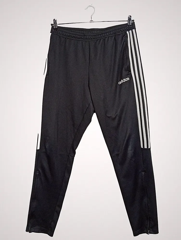 Adidas Trainingshose Herren Gr. L Schwarz 3 Streifen Jogginghose