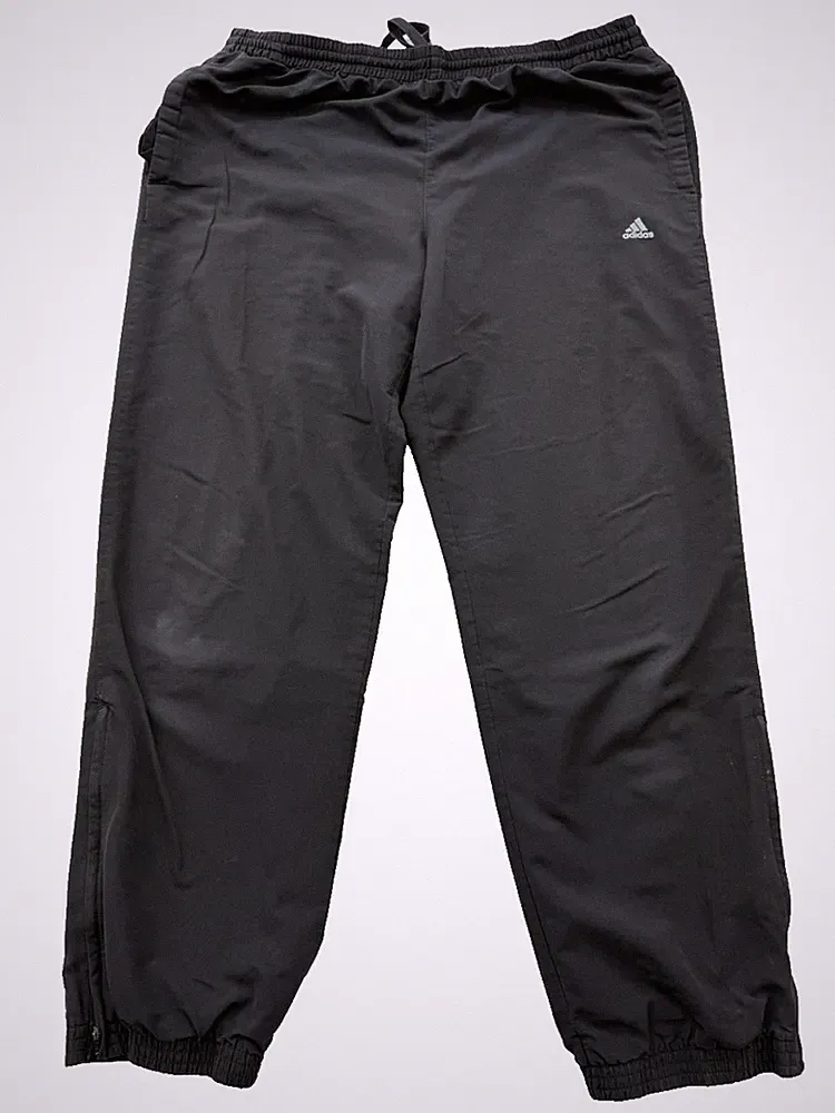 Adidas Trainingshose Herren schwarz XL Climalite Jogginghose Reißverschluss Knöc