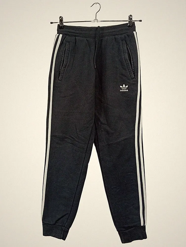 adidas Trefoil Jogginghose Herren Trainingshose Schwarz Gr. 46 S Baumwolle