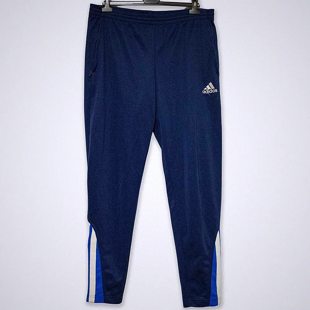 Adidas Vintage Dunkelblaue Lange Jogginghose Jahr 00 - Größe 5 Herren
