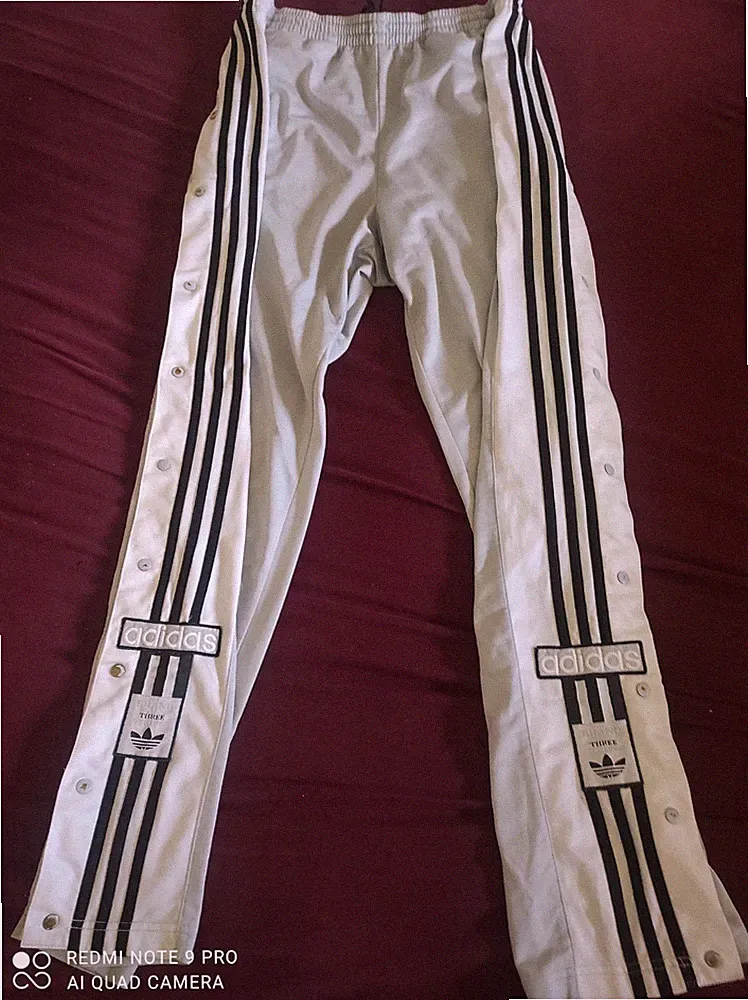 Adidas Vintage Jogginghose Grau Gr. M Trainingshose Sporthose