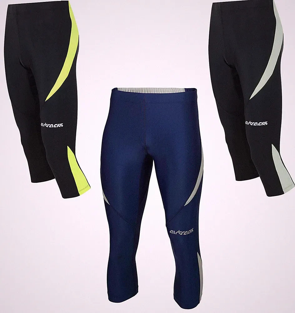 Airtracks Funktions Laufhose 3/4 Lang Pro / Running Hose Tight atmungsaktiv Neu!