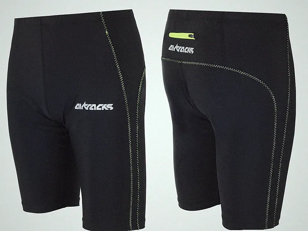 AIRTRACKS Laufhose Kurz Neon / Funktionshose / Running Hose / Tight / Neu!