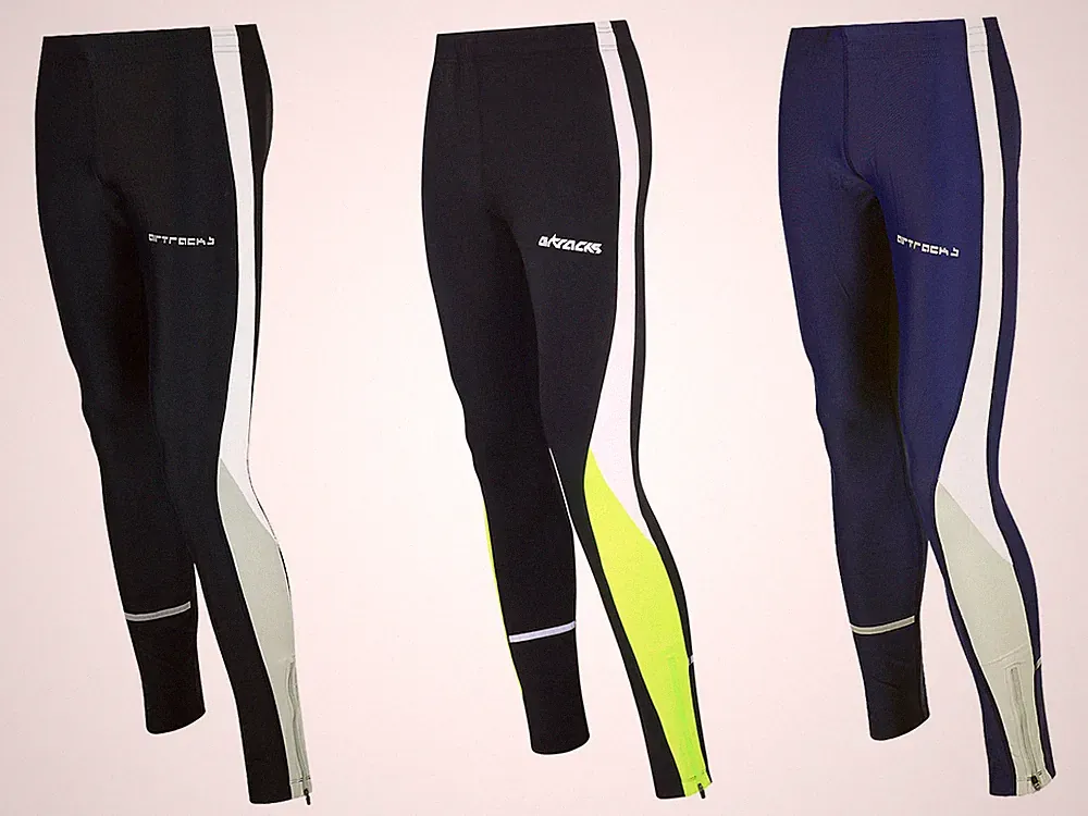 AIRTRACKS Thermo Laufhose Lang / Running Tight / Warm Reflektoren Atmungsaktiv