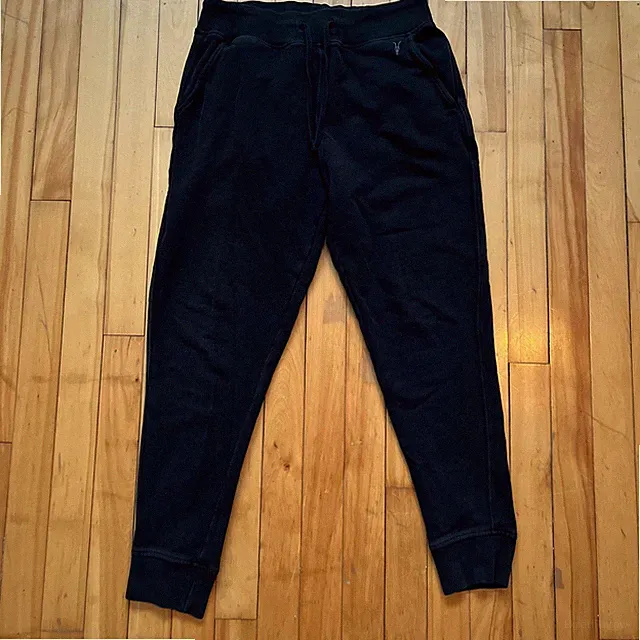 All Saints Black Cotton Joggers Sweatpants Mens Medium M Raven Sweatpant