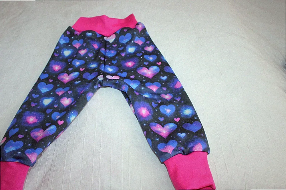 Alpenfleece-Pumphose-Jogginghose-Handmade Gr 80-86 - herzen-weich+warm