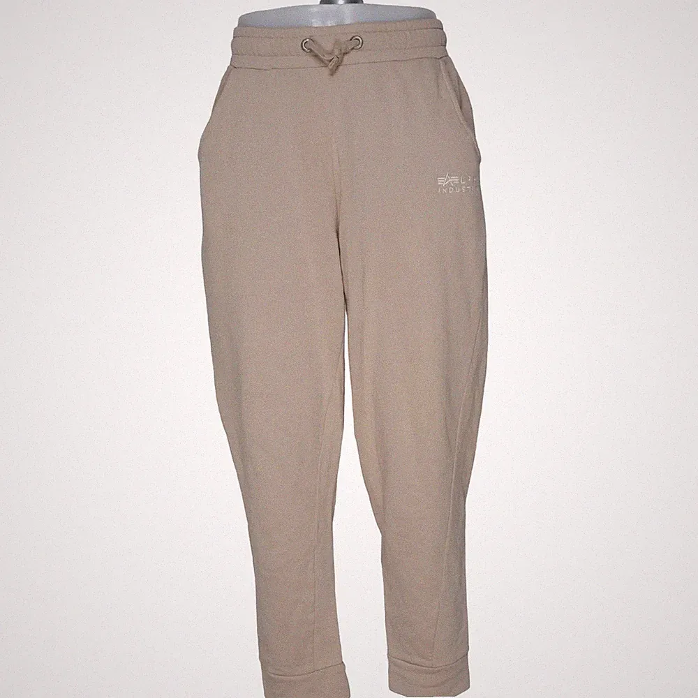Alpha Industries, Jogginghose, Größe: L, Beige, Bio-Baumwolle, Einfarbig #rSM