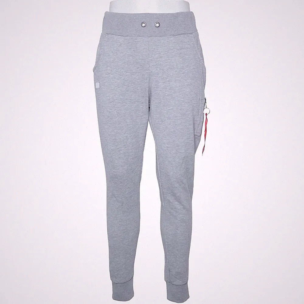 Alpha Industries, Jogginghose, Größe: L, Grau, Baumwolle/Polyester #QY3