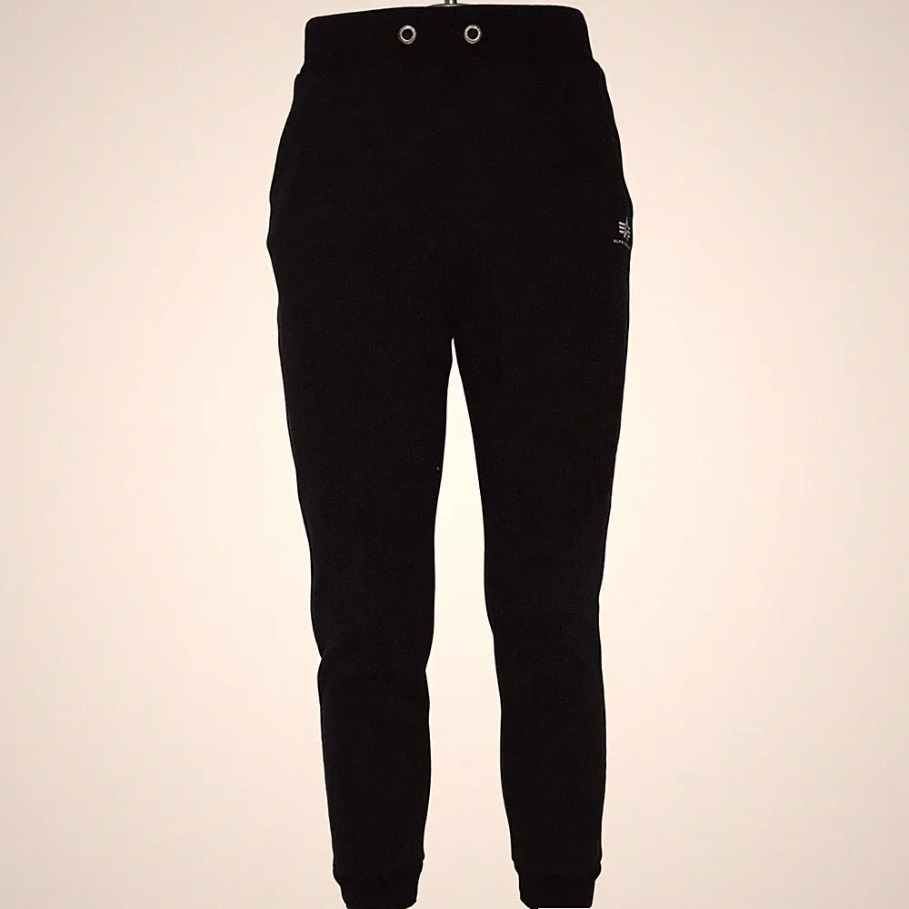Alpha Industries, Jogginghose, Größe: L, Schwarz, Baumwolle/Polyester #Qk5