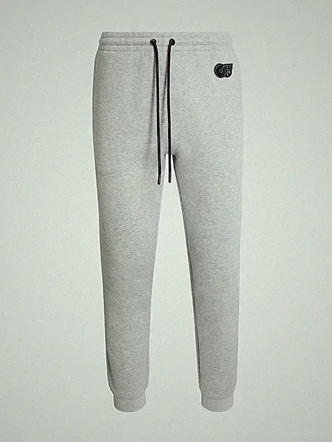 Alphatauri - Premium Fleece Jogger "Phero" Sweatpants - Grau Meliert - Gr. XL