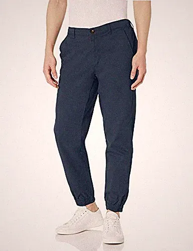 Amazon Essentials Herren Chino-Jogginghose Gerade Marineblau Größe M