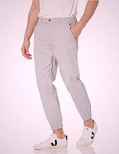 Amazon Essentials Herren Chino-Jogginghose Hellgrau Größe