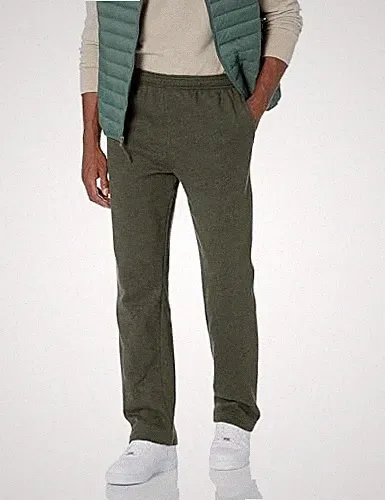 Amazon Essentials Herren Fleece-Jogginghose offen XXL Olivenheide Übergrößen