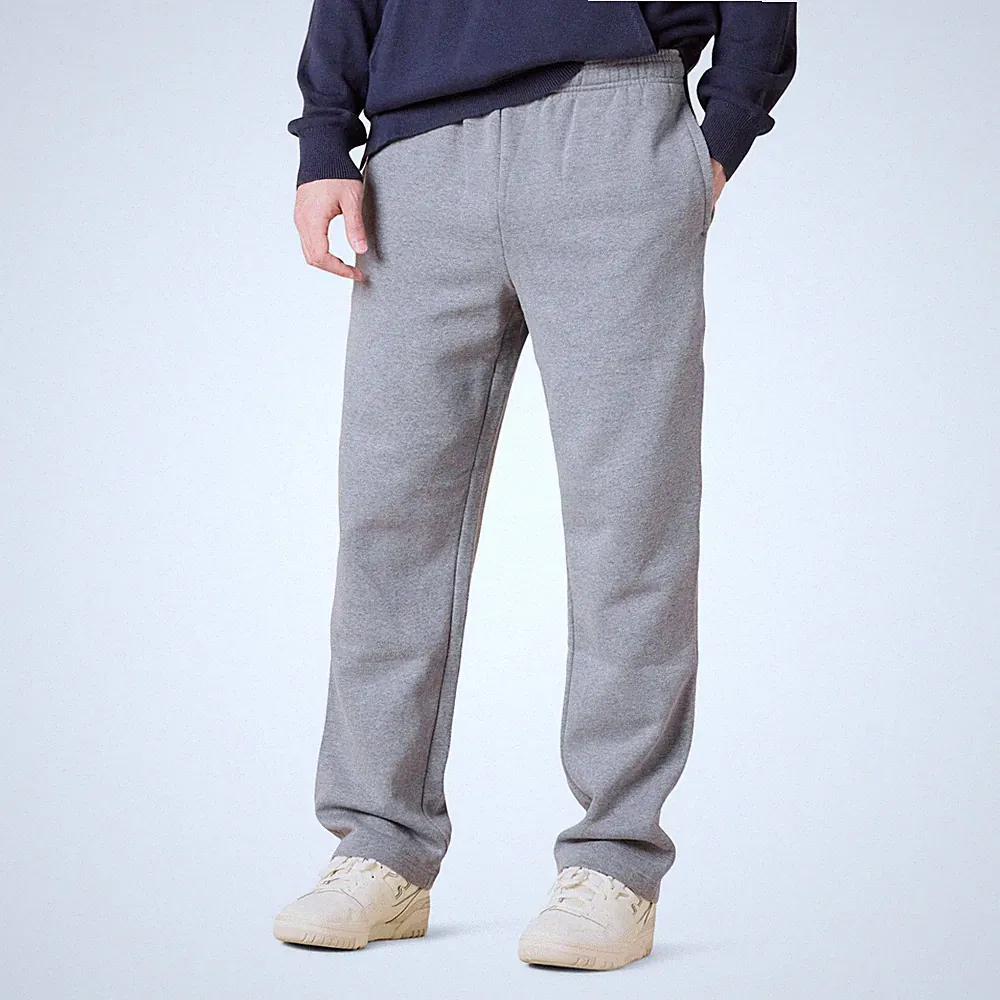 Amazon Essentials Herren Fleece-Jogginghose offenem Saum Hellgrau Meliert L