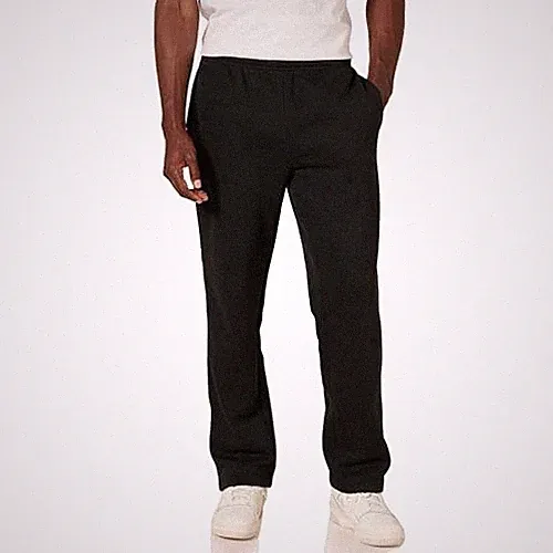 Amazon Essentials Herren Fleece-Jogginghose offenem Saum Schwarz XXL