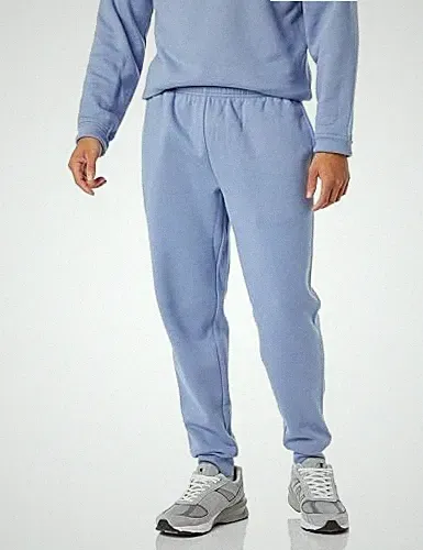 Amazon Essentials Herren Jogginghose Fleece Bequem Helles Jeansblau Größe S
