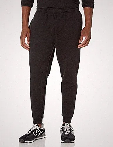 Amazon Essentials Herren Jogginghose Fleece Bequem Schwarz Größe L