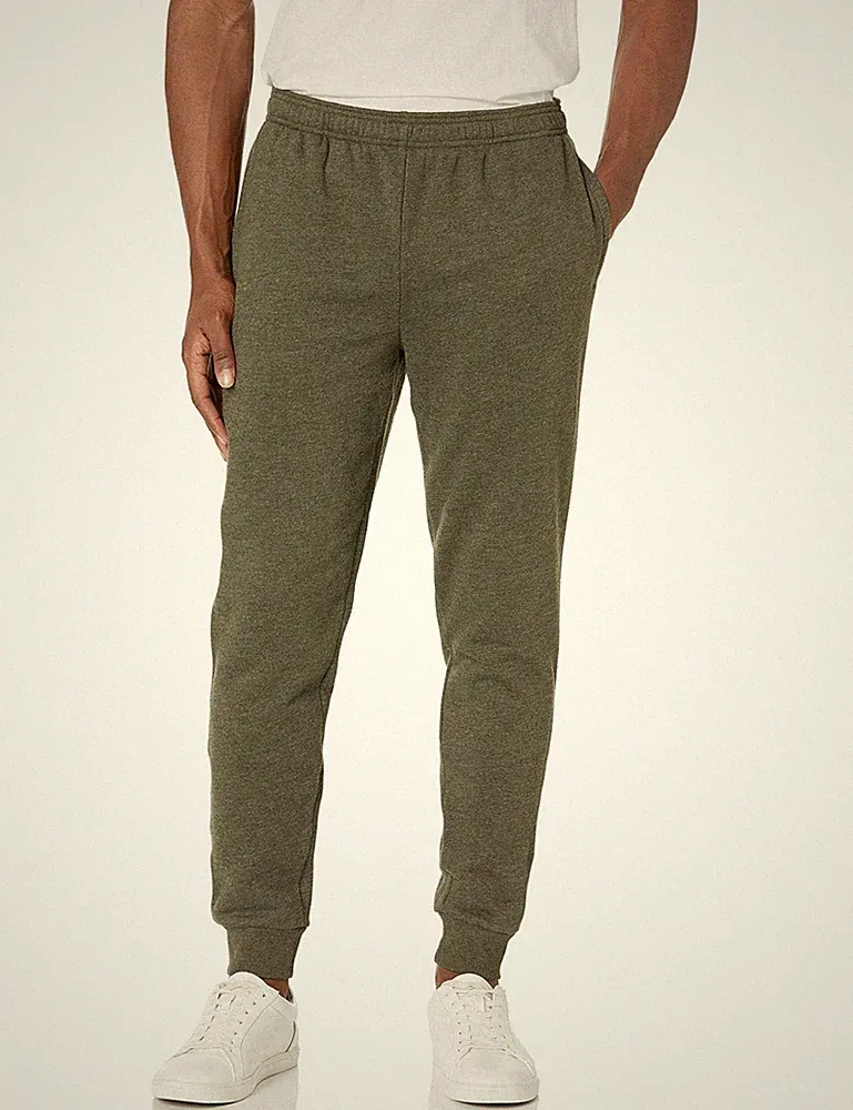 Amazon Essentials Herren Jogginghose Fleece Olivgrün