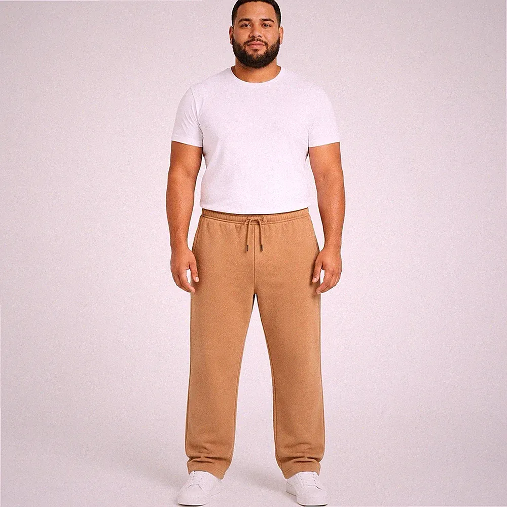 Amazon Essentials Herren Jogginghose XL Braun Fleece Baumwollmix Straight Leg