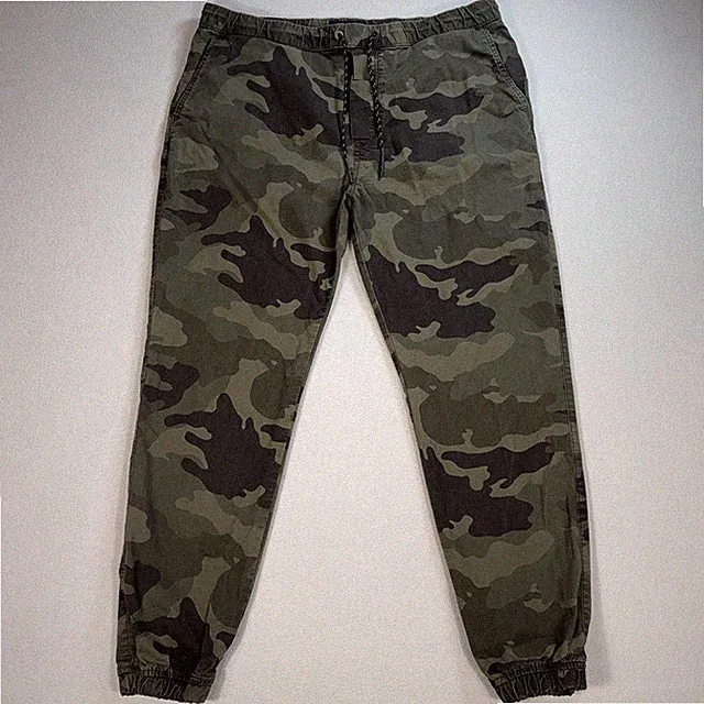 American Eagle Joggers Men's XLT Tall Green Camo Next Level Flex Drawstring