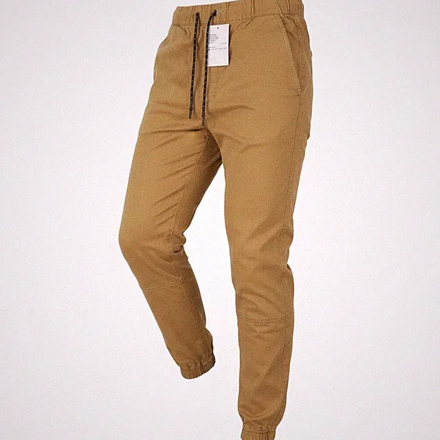 AMERICAN EAGLE OUTFITTERS Twill Jogger Herren Hose L braun Flex Stretch *