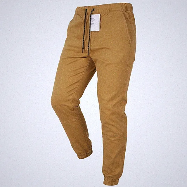 AMERICAN EAGLE OUTFITTERS Twill Jogger Herren Hose M braun Flex Stretch *