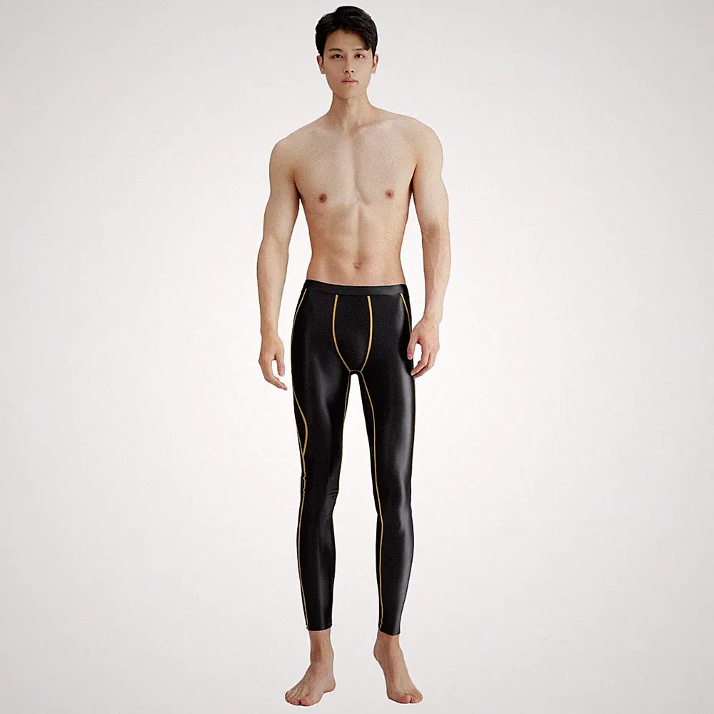 AMORESY Herren Glitter Lange Sporthosen Stretch Quick-drying Sports Jogginghose
