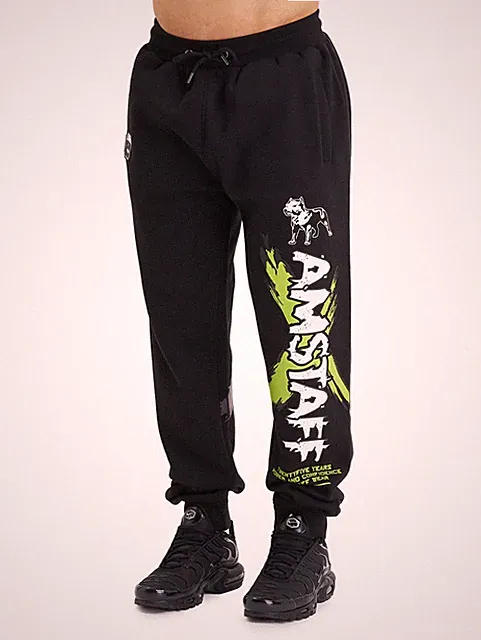 Amstaff Sector Sweatpants Herren Jogging Hose Jogger Fitness Schwarz