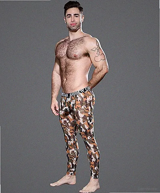 ANDREW CHRISTIAN Camo Legging Sheer Camouflage Legging Naked 92081 56