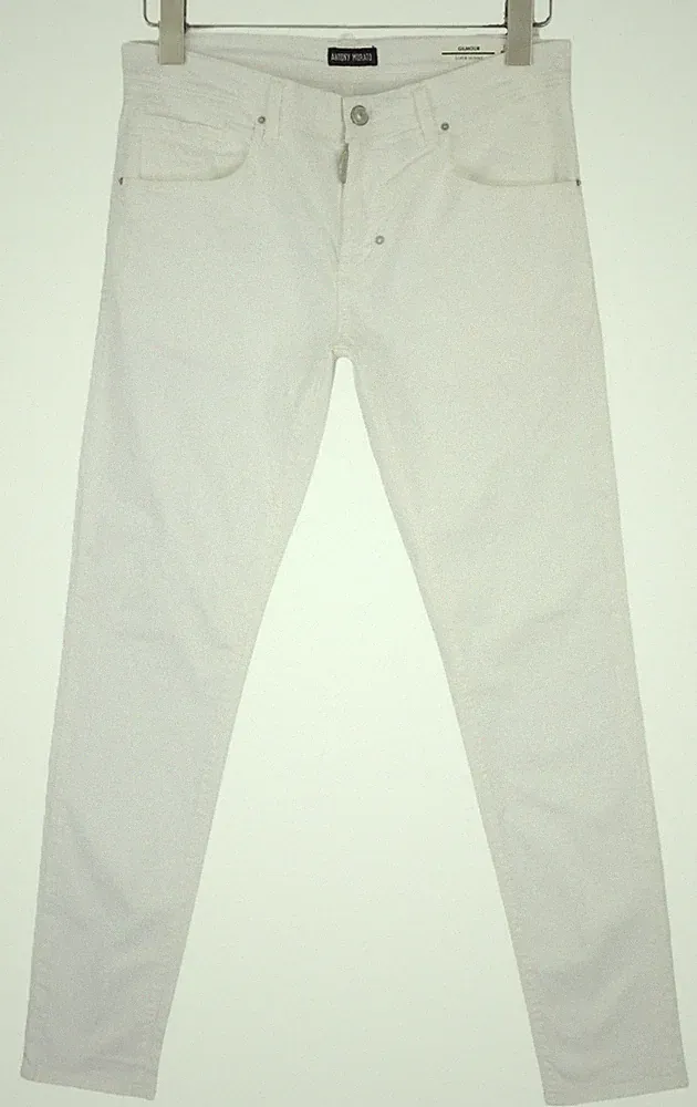 Weiß Chinohose