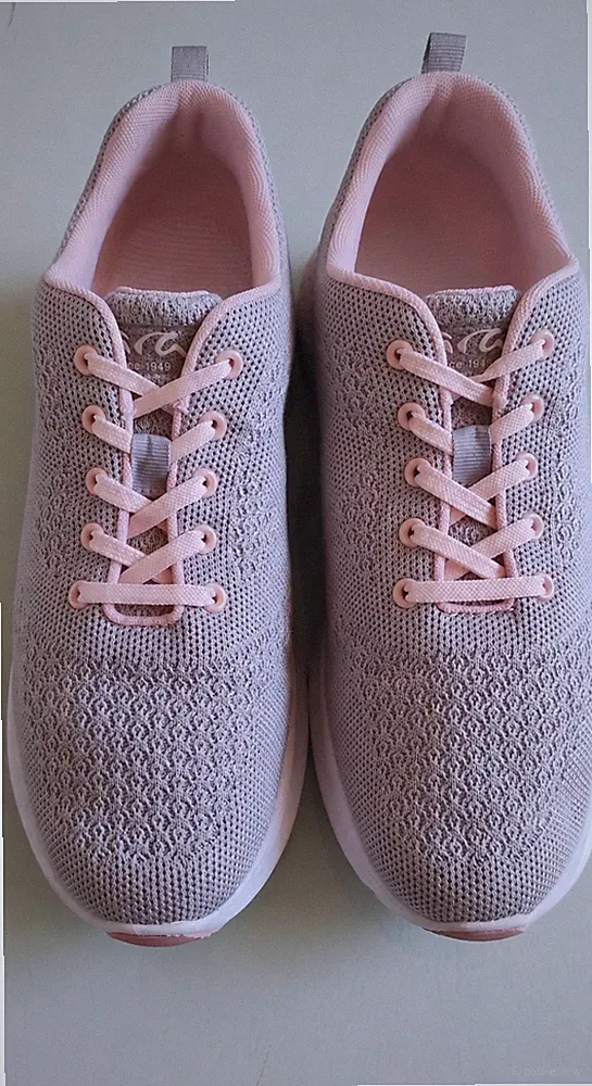 ara Low Top Sneaker Schnürschuhe ( Damen) atmungsaktiv Grau/Rosa EU 43