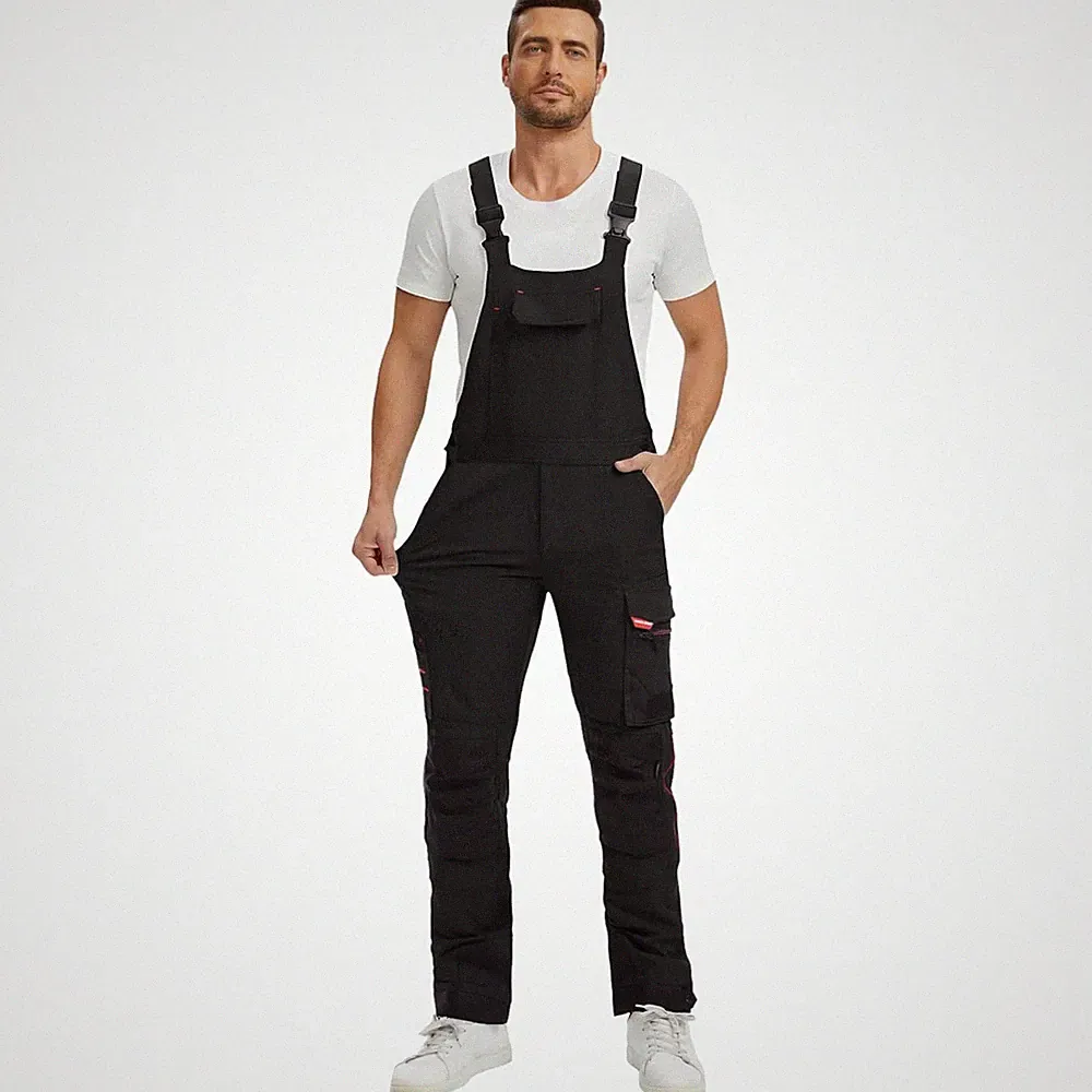 Arbeitslatzhose Herren Slim Fit Stretch Cordura Arbeitshose praktische Taschen